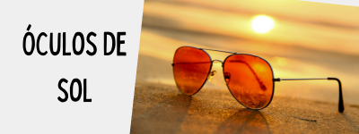 Cartão categoria óculos de sol.